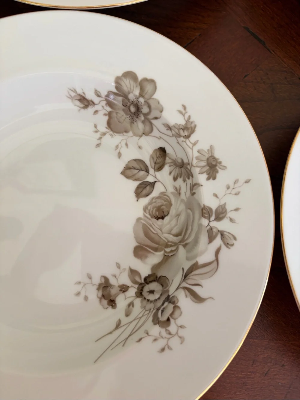 Vintage Johann Haviland Twilight Rose Set of 4 Cereal/Soup Bowls, Bavaria German